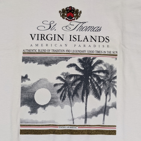 Vintage St. Thomas Virgin Islands T-shirt with Tag - Picture 2 of 5